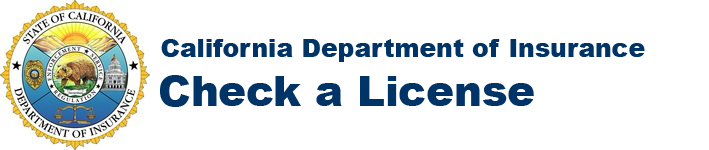 California Department of Insurance - Check a License